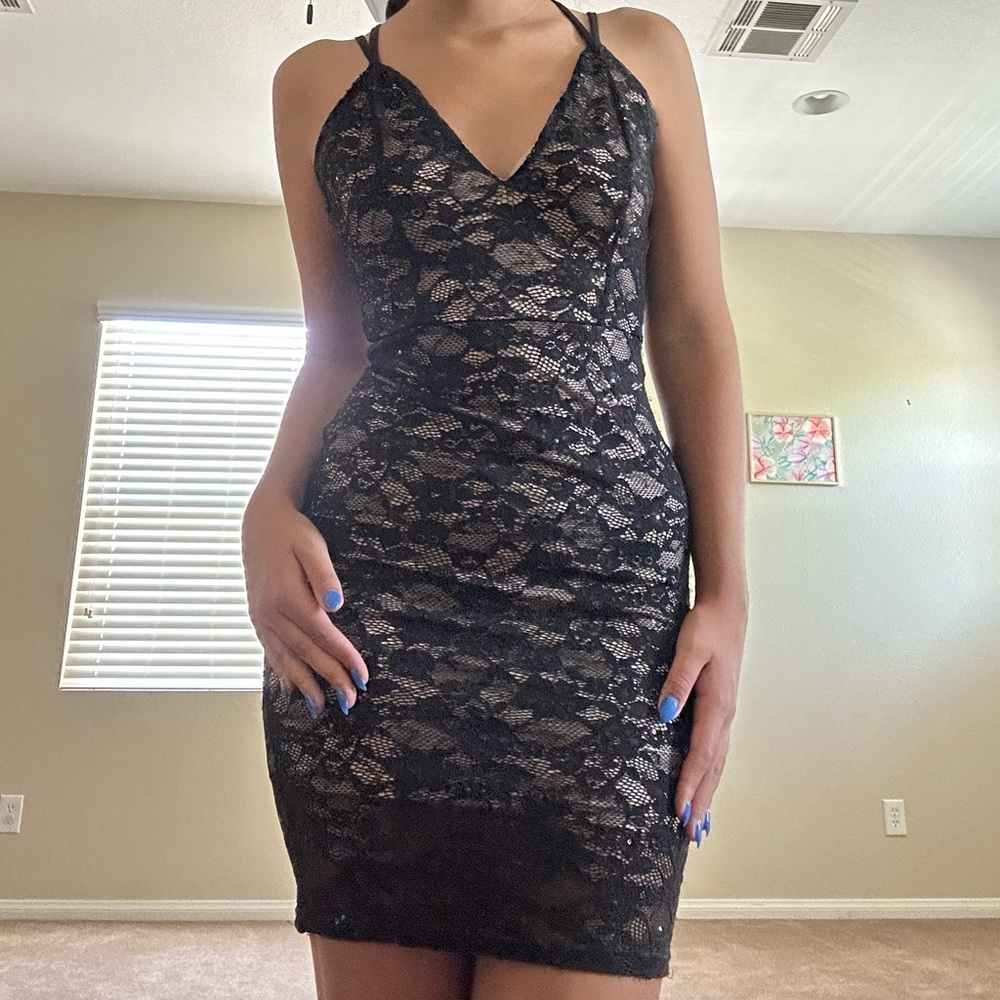 Windsor black lace dress